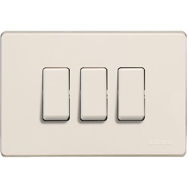 PLACCA 3 POSTI RESINA AVORIO MAGIC - BTICINO 503/3/R product photo Photo 02 3XL