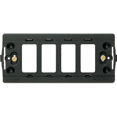 SUPPORTO A 4 POSTI MODULO 504 MAGIC - BTICINO 504R product photo Photo 02 3XL