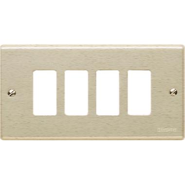 MAGIC - PLACCA CON VITI A 4 POSTI OXIDAL - BTICINO 504/4 - BTICINO 504/4 product photo Photo 01 3XL