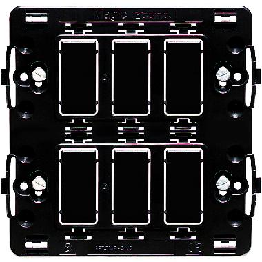 SUPPORTO 3+3 POSTI SEPARATI MAGIC - BTICINO 506S product photo Photo 02 3XL