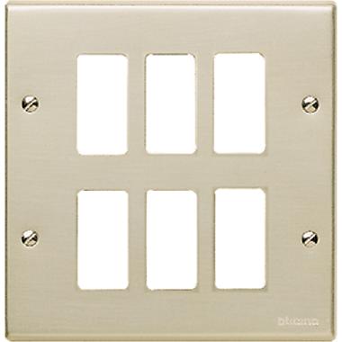 PLACCA CON VITI A 6 POSTI MAGIC - BTICINO 506/6 product photo Photo 02 3XL