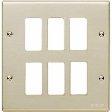 PLACCA CON VITI A 6 POSTI MAGIC - BTICINO 506/6 product photo Photo 01 3XL