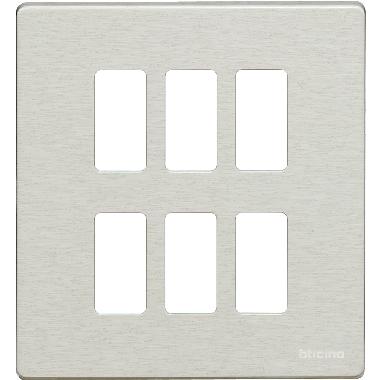 PLACCA 3+3 POSTI OXIDAL MAGIC - BTICINO 506/6/X product photo Photo 02 3XL