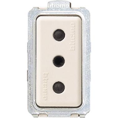 PRESA ITALIANA 2P+T 10A ORIGINALE MAGIC - BTICINO 5113 product photo Photo 02 3XL