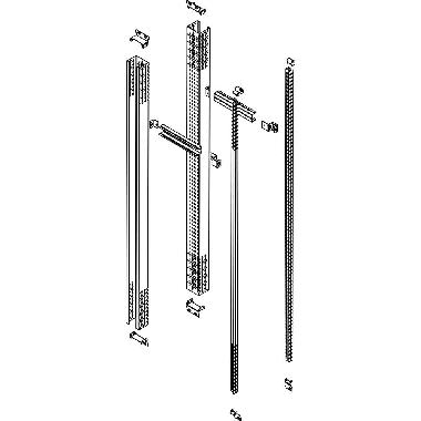 MAS - PIASTRONE FUNZ X OMNIBUS L=850 P=350 - BTICINO 91840/8MH - BTICINO 91840/8MH product photo Photo 01 3XL