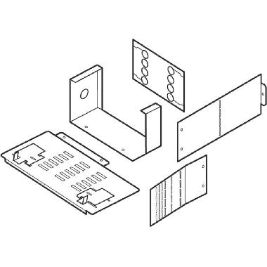 MAS - CELLA SEGREGAZIONE FORMA 4B H=200MM - BTICINO 91850/2CE - BTICINO 91850/2CE product photo Photo 01 3XL