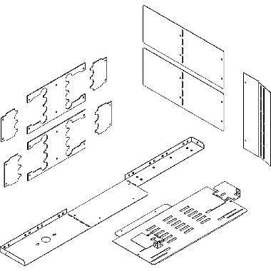 MAS - CELLA SEGREGAZIONE FORMA 4B H=400MM - BTICINO 91850/4CE - BTICINO 91850/4CE product photo Photo 01 3XL