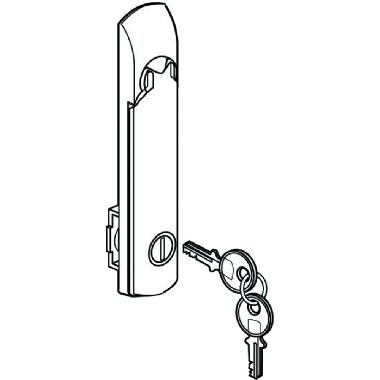 MANIGLIA GIREVOLE CON CHIAVI PER ARMADI LDX400 MDX E HDX - BTICINO 91860S product photo Photo 02 3XL