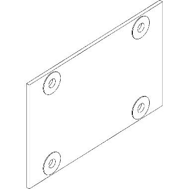 PIASTRA DI RINFORZO PIANA INTERMEDIA PER AFFIANCAMENTO HDX - BTICINO 91874P product photo Photo 02 3XL