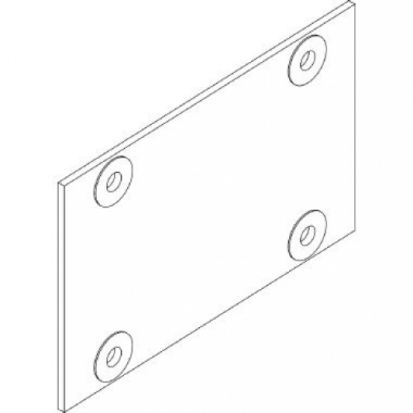 PIASTRA DI RINFORZO PIANA INTERMEDIA PER AFFIANCAMENTO HDX - BTICINO 91874P product photo Photo 01 3XL