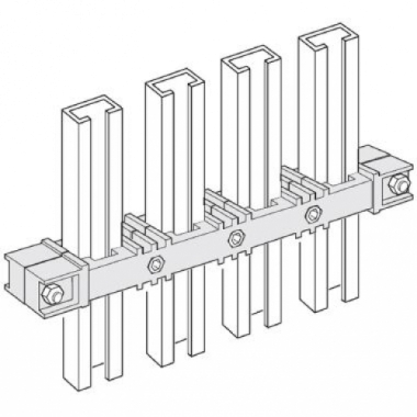 ISOLATORE PORTA BARRE INTERMEDIO VERTICALE/ORIZZONTALE PER 1 BARRA PER FASE PER ARMADI HDX - IN= 500-1250A - BTICINO 91881/1 product photo Photo 01 3XL