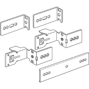 COPPIA DI SUPPORTI PER CANALINE PER QUADRI E ARMADI LDX400 E MDX400 LARGHEZZA 850MM - BTICINO 92800C product photo Photo 02 3XL