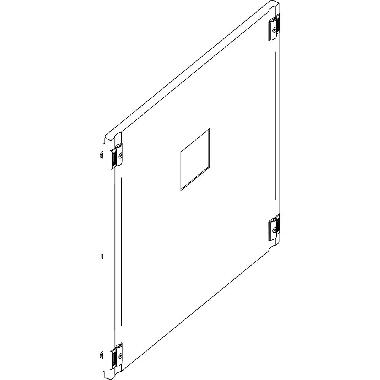 PANNELLO IN PLASTICA AD 1/4 DI GIRO PER INTERRUTTORI M160-250 E M4 630 600X400MM - BTICINO 9531/TNPL product photo Photo 02 3XL