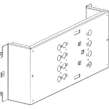 PIASTRA PER INTERRUTTORI M2 250 FISSI ATTACCHI POSTERIORI ORIZZONTALI L=600MM - BTICINO 9541AP250N product photo Photo 02 3XL