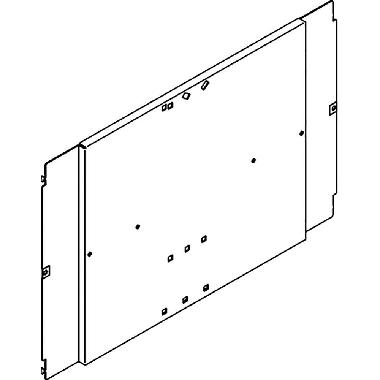 PIASTRA DI FISSAGGIO PER M160-250 E M4 630 CON DIFFERENZIALE IN VERTICALE IN QUADRI E ARMADI LDX-P, LDX400 E MDX400 LARGHEZZA 850MM - BTICINO 9782PC/TN product photo Photo 02 3XL