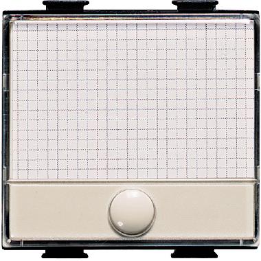 PULSANTE 1P NO 250V AC 10A CON TARGA PORTANOME ILLUMINABILE COLORE AVORIO - BTICINO A5008 product photo Photo 02 3XL