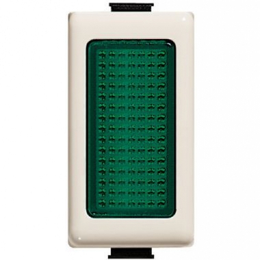 PORTALAMPADA SPIA LUMINOSA VERDE ORIGINALE MATIX AVORIO MAGIC TT - BTICINO A5060V product photo Photo 01 3XL