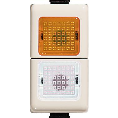 MAGIC TT-PORTALAMP.DOPPIO ARANCIO/TRASPARENTE - BTICINO A5062B product photo Photo 01 3XL