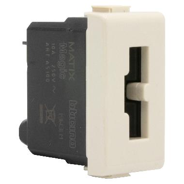 PRESA 10A IRREVERSIBILE 2P+T PER SPINA ART. 2200NA O 2200NN AVORIO MATIX MAGIC - BTICINO A5100 product photo Photo 03 3XL