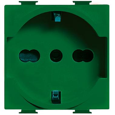 PRESA SCHUKO E BIPASSO VERDE MATIX MAGIC - BTICINO A5440X16V product photo Photo 02 3XL