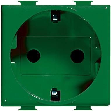 MATIX MAGIC - PRESA SCHUKO 2P+T VERDE - BTICINO A5440X2V - BTICINO A5440X2V product photo Photo 02 3XL