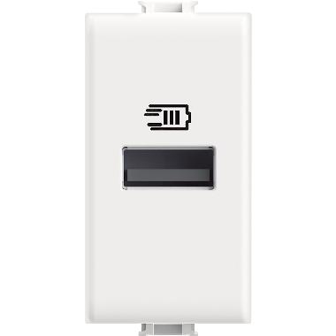 MATIX - Caricatore USB tipo A 1 modulo bianco - BTICINO AM4191A product photo Photo 02 3XL