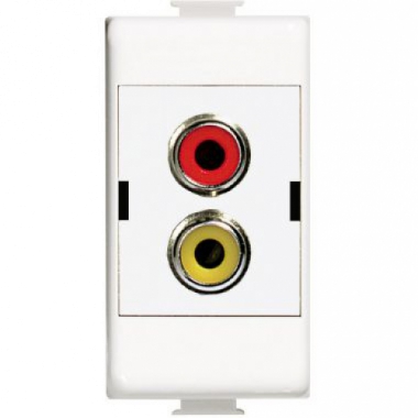 Matix - presa audio RCAx2 (a saldare) - BTICINO AM4269R product photo Photo 01 3XL