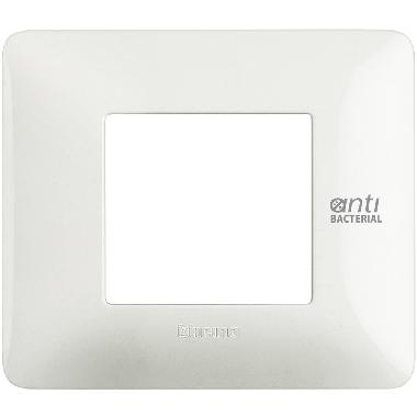 MATIX - PLACCA 2P BIANCO ANTIBATTERICO - BTICINO AM4802BAB - BTICINO AM4802BAB product photo Photo 01 3XL