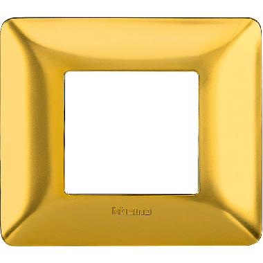 matix - placca 2 posti oro satinato - BTICINO AM4802GOS product photo Photo 02 3XL