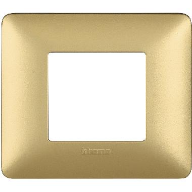 matix - placca 2 posti gold - BTICINO AM4802MGL product photo Photo 02 3XL