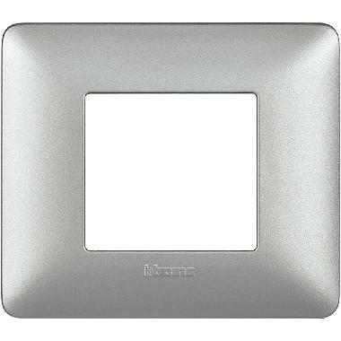 matix - placca 2 posti silver - BTICINO AM4802MSL product photo Photo 02 3XL