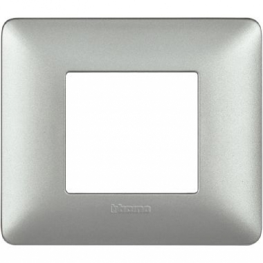 matix - placca 2 posti silver - BTICINO AM4802MSL product photo Photo 01 3XL
