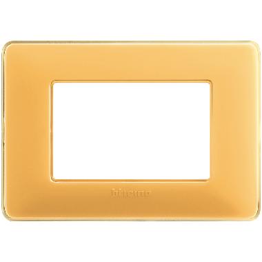 matix - placca 3 posti colors ambra - BTICINO AM4803CAB product photo Photo 02 3XL