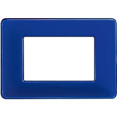 matix - placca 3 posti colors cobalto - BTICINO AM4803CBU product photo Photo 02 3XL