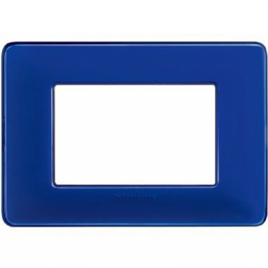 matix - placca 3 posti colors cobalto - BTICINO AM4803CBU product photo Photo 01 3XL