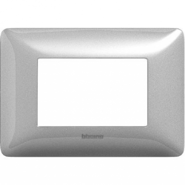 matix - placca 3 posti silver - BTICINO AM4803MSL product photo Photo 01 3XL