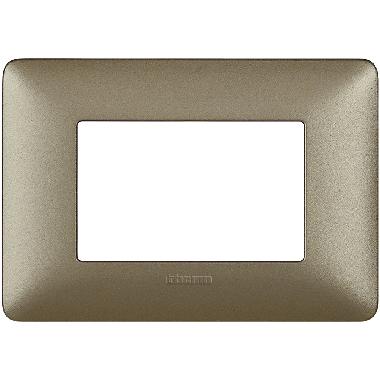 matix - placca 3 posti titanium - BTICINO AM4803MTA product photo Photo 02 3XL