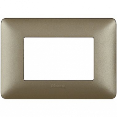 matix - placca 3 posti titanium - BTICINO AM4803MTA product photo Photo 01 3XL