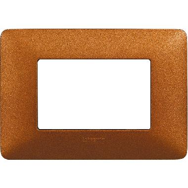 matix - placca 3 posti rosso terra - BTICINO AM4803TRT product photo Photo 02 3XL