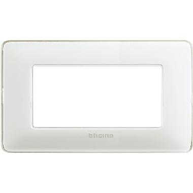 matix - placca 4 posti colors ghiaccio - BTICINO AM4804CBN product photo Photo 02 3XL