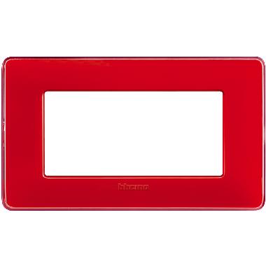 matix - placca 4 posti colors corallo - BTICINO AM4804CRD product photo Photo 02 3XL