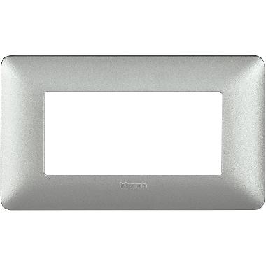 matix - placca 4 posti silver - BTICINO AM4804MSL product photo Photo 02 3XL