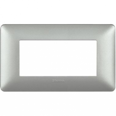 matix - placca 4 posti silver - BTICINO AM4804MSL product photo Photo 01 3XL