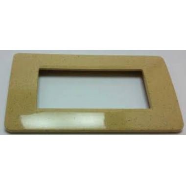 PLACCA 4 POSTI SABBIA MATIX - BTICINO AM4804SS - BTICINO AM4804SS product photo Photo 01 3XL