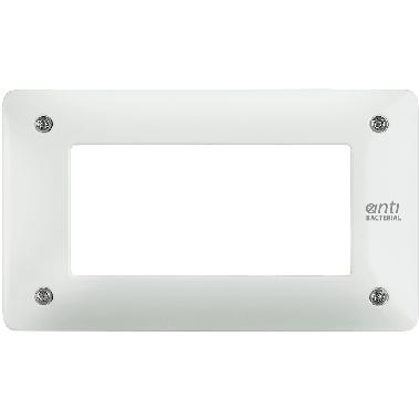 MATIX - PLACCA+SUPP 4P BIANCA ANTI-RIMOZION - BTICINO AM4804WAR - BTICINO AM4804WAR product photo Photo 01 3XL
