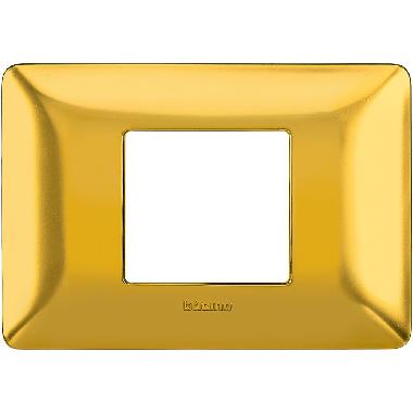 matix - placca 2 posti centrati oro satinato - BTICINO AM4819GOS product photo Photo 02 3XL