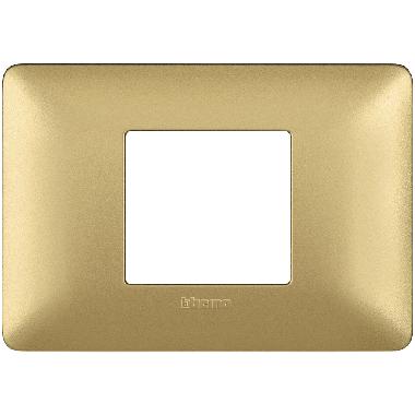 matix - placca 2 posti centrati gold - BTICINO AM4819MGL product photo Photo 02 3XL