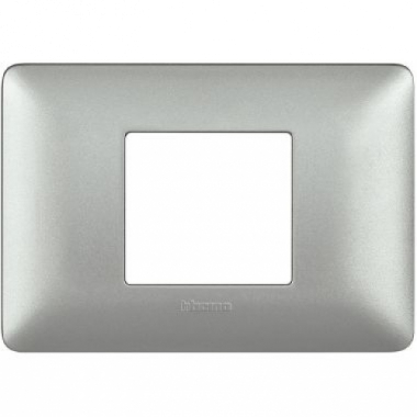 matix - placca 2 posti centrati silver - BTICINO AM4819MSL product photo Photo 01 3XL