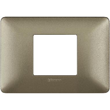 matix - placca 2 posti centrati titanium - BTICINO AM4819MTA product photo Photo 02 3XL
