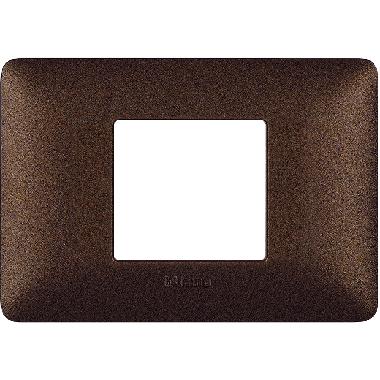 matix - placca 2 posti centrati marrone caffe - BTICINO AM4819TGG - BTICINO AM4819TGG product photo Photo 01 3XL